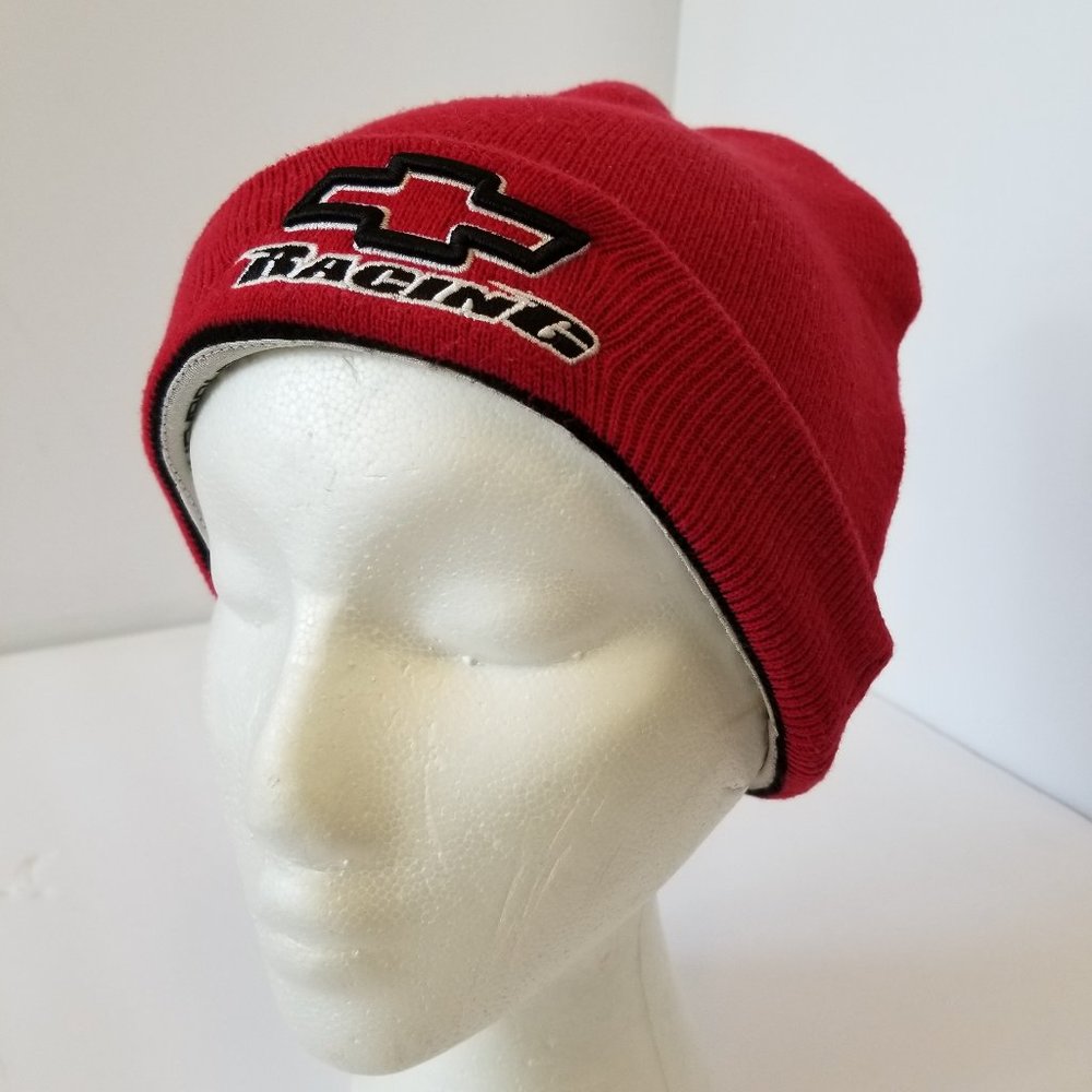 Chevrolet Red NASCAR racing Beanie official logo O/S